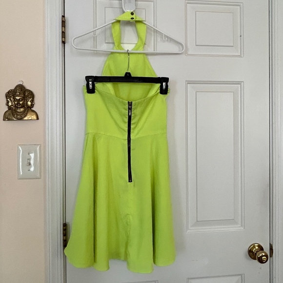 NAVEN Open Halter Neon Dress - Size 2 - Picture 5 of 5
